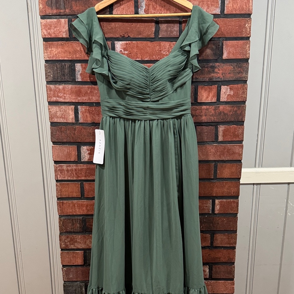 Azazie Anaya
Eucalyptus A-Line Sweetheart Neckline Chiffon - Picture 10 of 15